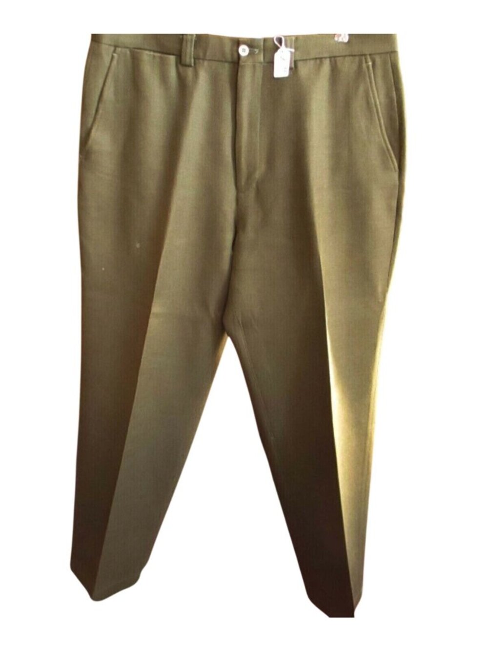 36x26 Vintage Olive Green Mens Dress Pants Talon Zipper Cabelas Hunting Fit